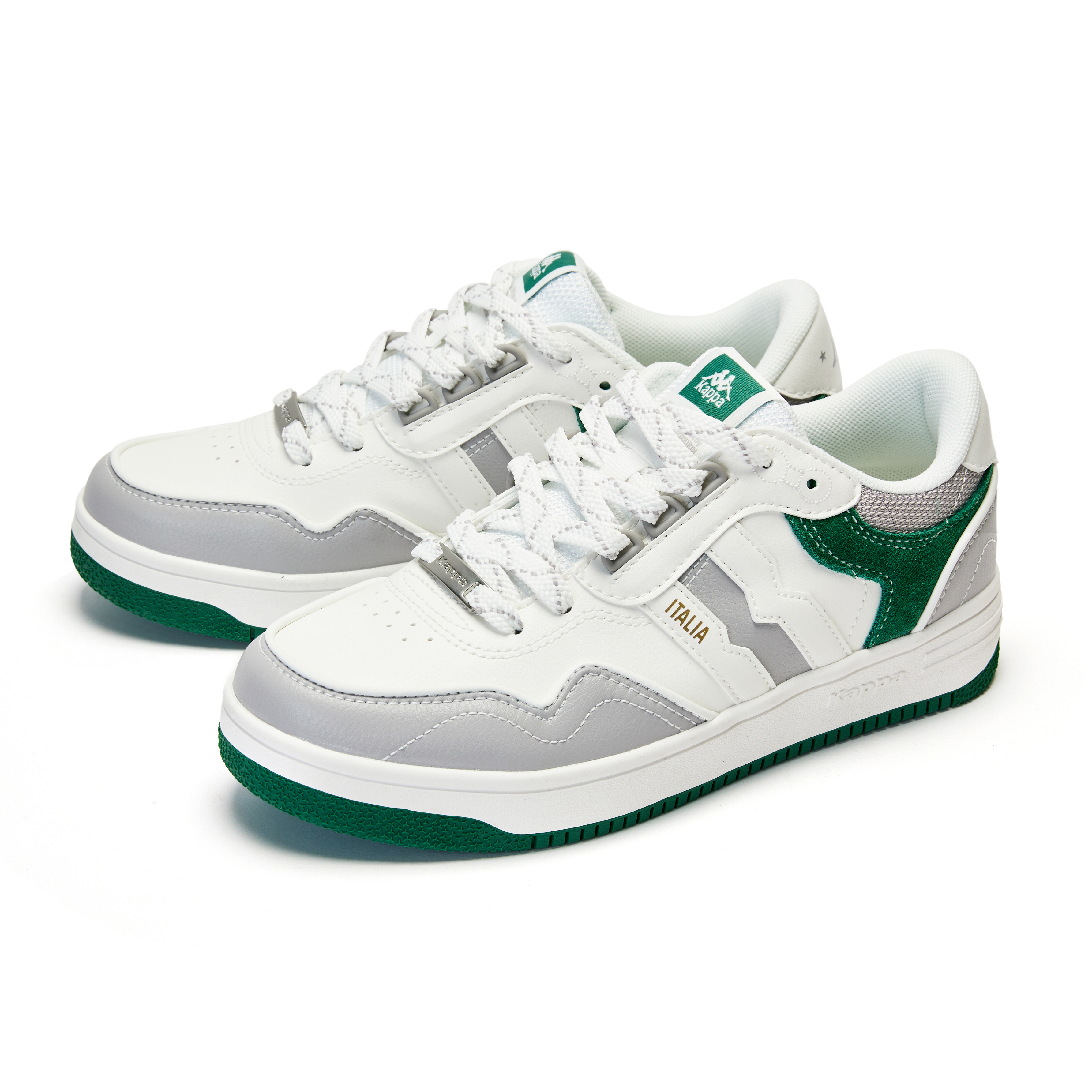 Kappa Skateboard Sneakers 'Grey Green' 圖 5