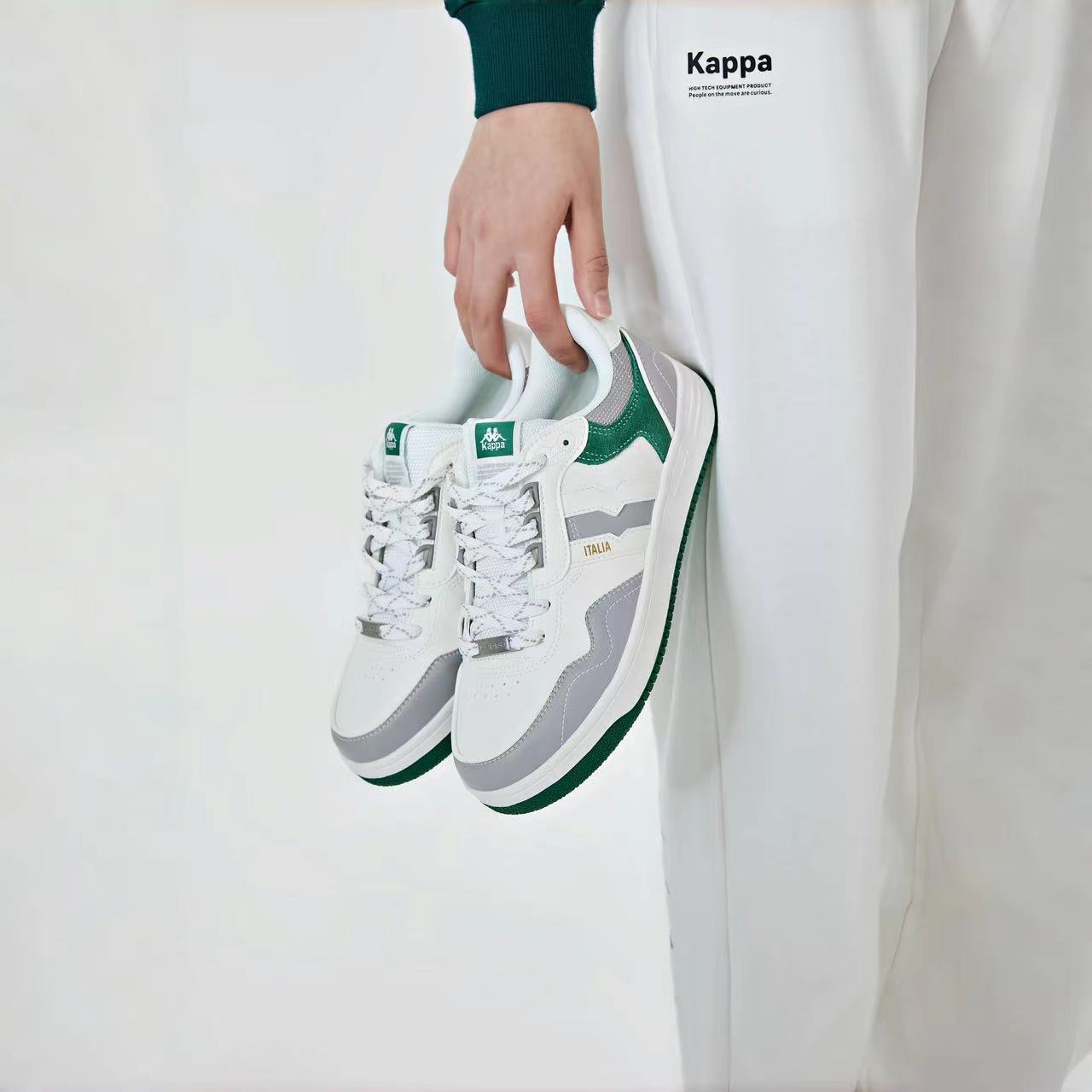 Kappa Skateboard Sneakers 'Grey Green' 圖 10