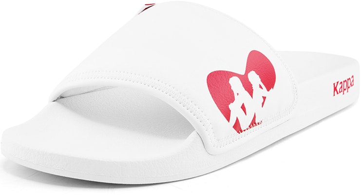 Kappa 卡帕 戶外印花運動拖鞋 白紅 Order Kappa 卡帕 戶外印花運動拖鞋 白紅