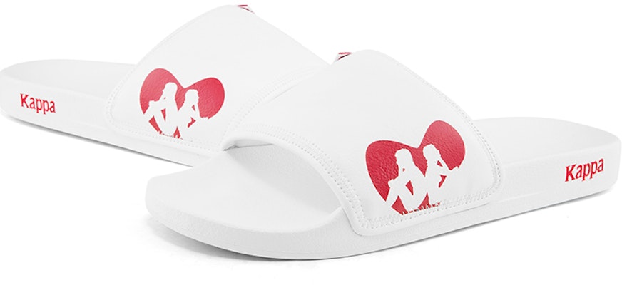 Kappa 卡帕 戶外印花運動拖鞋 白紅 Details for Kappa 卡帕 戶外印花運動拖鞋 白紅