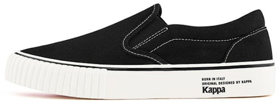 Kappa Slip-On Low 'Black' K0AW5VS36-990 Kappa Slip-On Low 'Black' K0AW5VS36-990