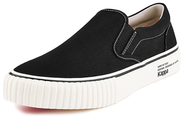 카파 슬립온 로우 블랙 (Kappa Slip-on Low Black) K0AW5VS36-990 Order 카파 슬립온 로우 블랙 (Kappa Slip-on Low Black) K0AW5VS36-990