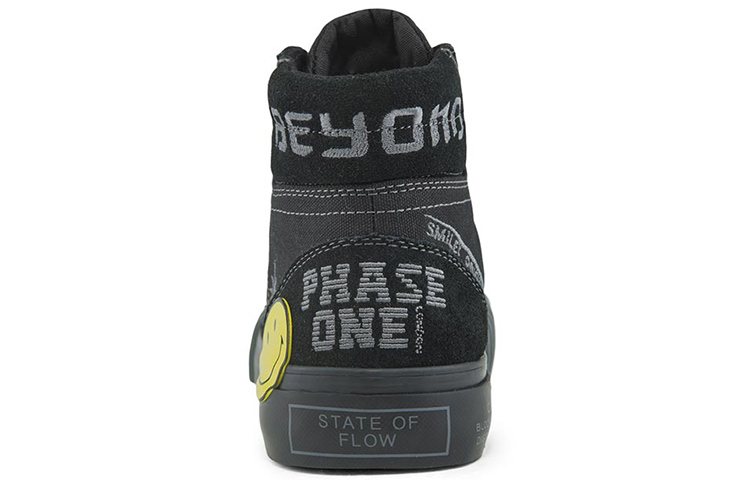 Kappa Smiley Canvas Sneaker 'Embroidered Black Unisex' 圖 3