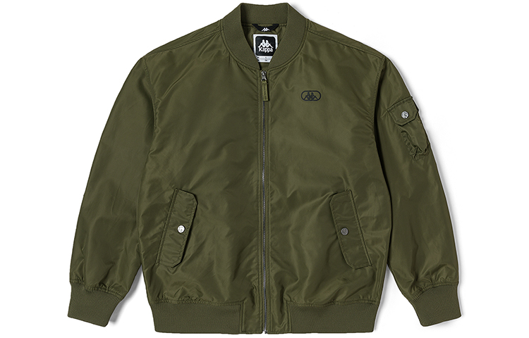 Kappa Solid Logo Print Casual Bomber Jacket Spring/Fall Unisex Couple Style K0DW2JJ70