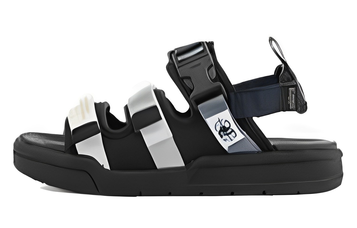 Kappa Sport Sandals 'Black Silver'