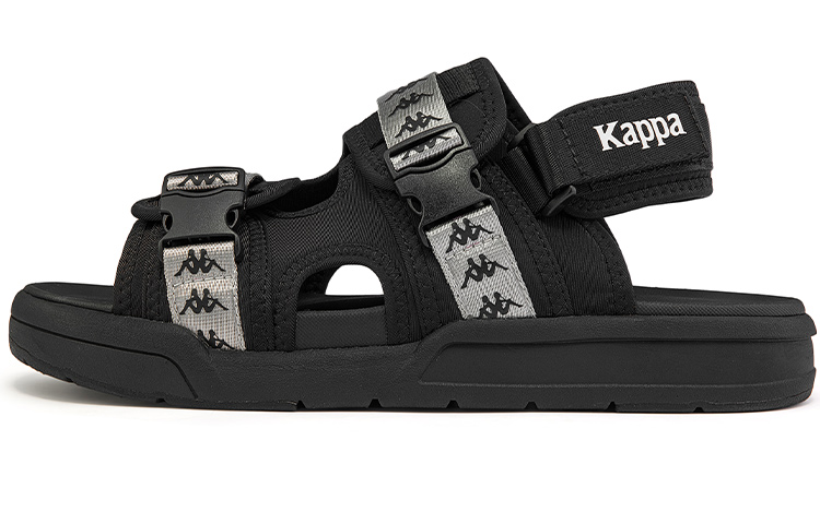 Kappa Strap Logo Sport Sandals 'Black'