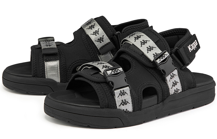 Kappa Strap Logo Sport Sandals 'Black' 圖 3
