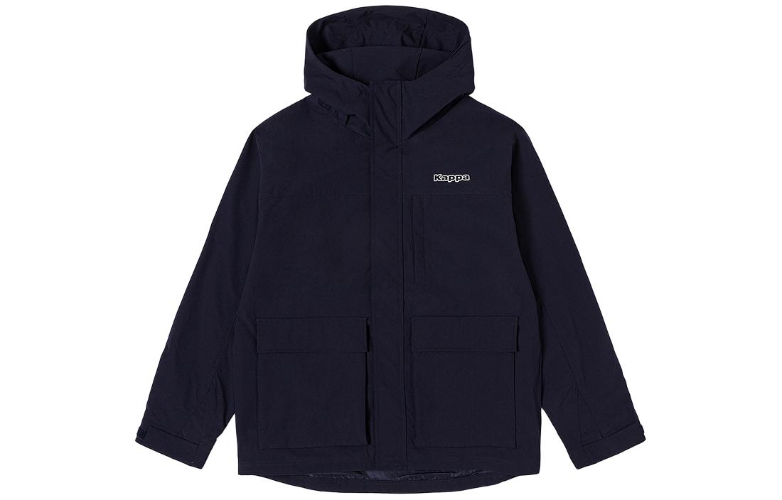 Kappa Two-Tone Hooded Jacket Long Sleeve - Midnight Blue/Black K0D72FJ20-906