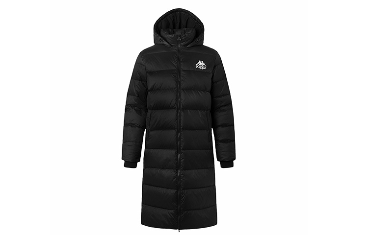 Kappa Unisex Long Hooded Puffer Jacket for Winter Warmth K0AZ2YY66D