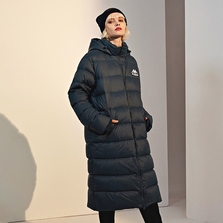 Kappa Unisex Long Hooded Puffer Jacket for Winter Warmth K0AZ2YY66D 圖 4