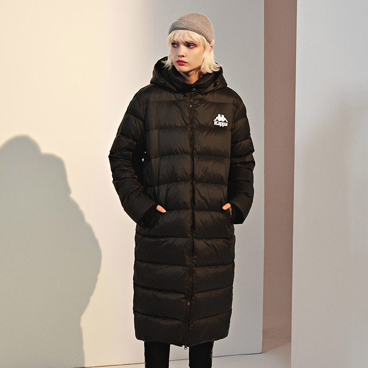 Kappa Unisex Long Hooded Puffer Jacket for Winter Warmth K0AZ2YY66D 圖 8