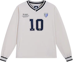 Kappa Vintage V-Neck Pullover Sweatshirt Unisex White Long Sleeve K0EY2XY01 Kappa Vintage V-Neck Pullover Sweatshirt Unisex White Long Sleeve K0EY2XY01