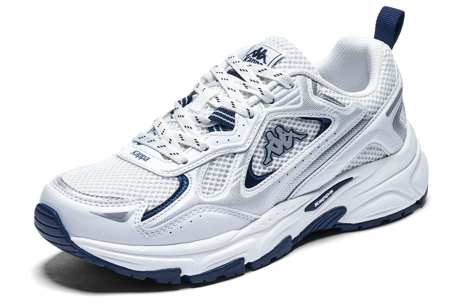 Lookbook Kappa 羽翼 大網通風 輕巧舒適 時尚潮流 耐磨防滑 低筒 老爹鞋 男女皆宜 經典白