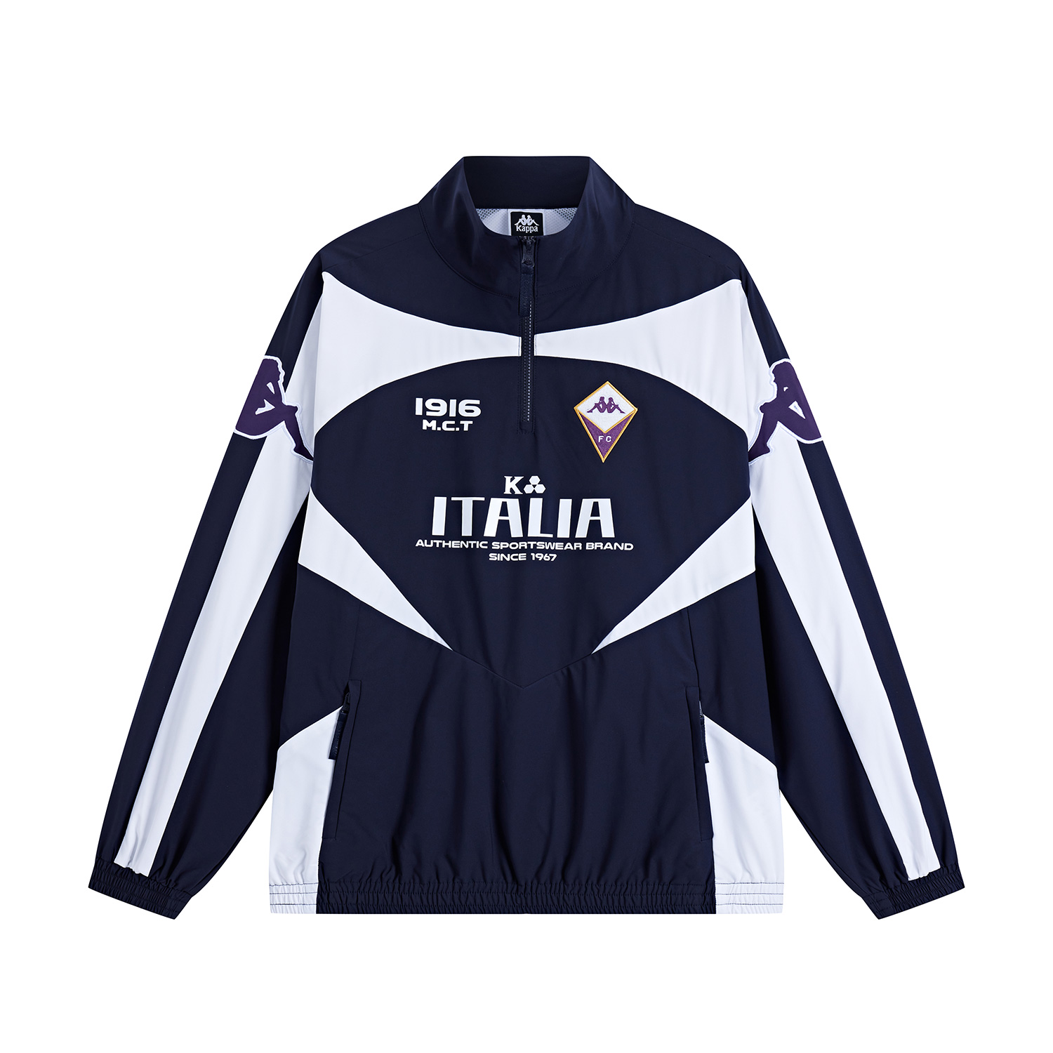 Kappa X-Series Water-Resistant Retro Half-Zip Pullover Jacket Unisex Multicolor. KPCGCJJ50