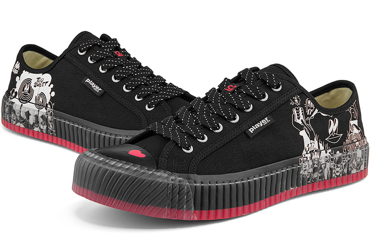 Kappa 玩家艺术家 Low Top Canvas 'Black Graffiti' 圖 9