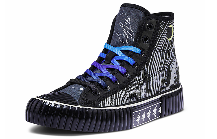 Order Kappa x Artist High-Top Canvas 'Black' 'Wuxing - Wood' K09Y5VS87-990