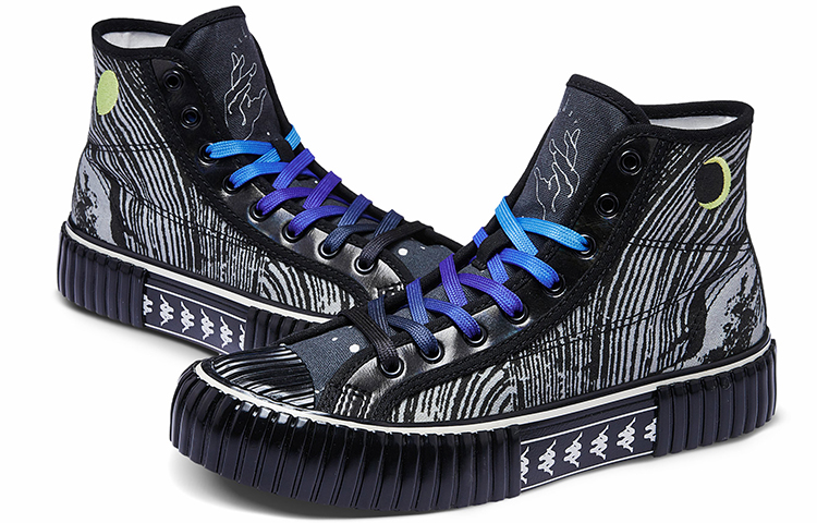 Shop Kappa x Artist High-Top Canvas 'Black' 'Wuxing - Wood' K09Y5VS87-990