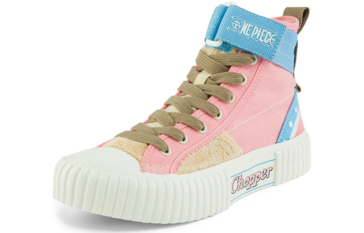 Kappa One Piece High-Top Canvas 'Pink White' 圖 3