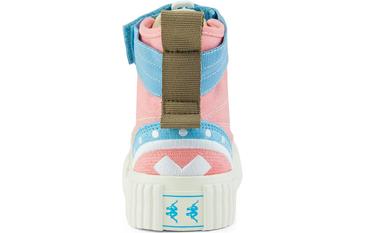 Kappa One Piece High-Top Canvas 'Pink White' 圖 4