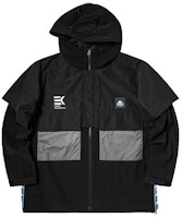 Kappa x Shimono Collab Black Hooded Layered Jacket K0B12FJ71X Kappa x Shimono Collab Black Hooded Layered Jacket K0B12FJ71X