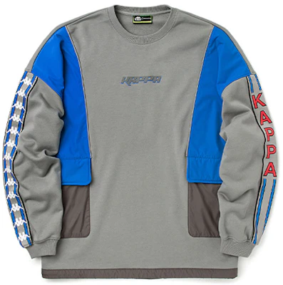 Kappa x Shimono Collab Logo Print Patchwork Crewneck Pullover Sweatshirt Men K0B12WT71X Buy Kappa x Shimono Collab Logo Print Patchwork Crewneck Pullover Sweatshirt Men K0B12WT71X