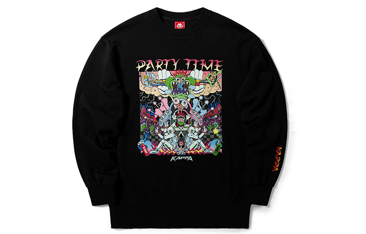 Kappax Artist Collaboration Pullover Sweatshirt - Casual Unisex Design K0AY2WT71D