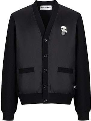 KARL LAGERFELD Black Casual Logo V-Neck Long Sleeve Jacket. 1K1D50101861 Buy KARL LAGERFELD Black Casual Logo V-Neck Long Sleeve Jacket. 1K1D50101861