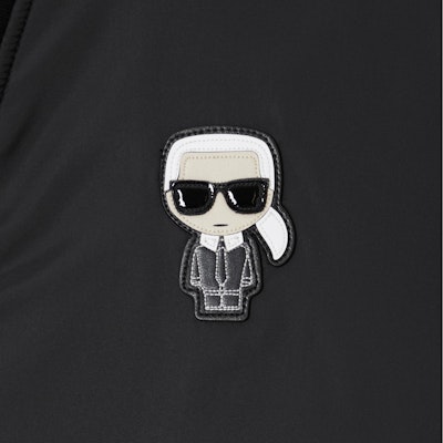 KARL LAGERFELD Black Casual Logo V-Neck Long Sleeve Jacket. 1K1D50101861 Shop KARL LAGERFELD Black Casual Logo V-Neck Long Sleeve Jacket. 1K1D50101861