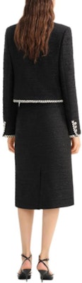 KARL LAGERFELD Black Colorblock Long-Sleeve Loose Jacket Coat. 236L1426 Shop KARL LAGERFELD Black Colorblock Long-Sleeve Loose Jacket Coat. 236L1426