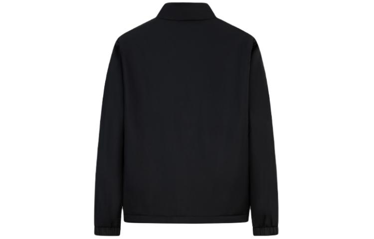 Lookbook KARL LAGERFELD  Black Cotton Jacket with Logo and Rhinestone Details. 1K1B70109544