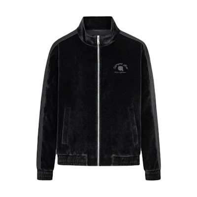 KARL LAGERFELD Black Letter Print Zip-Up Jacket 1K1C50101155