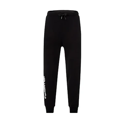 KARL LAGERFELD Black Logo Print Knit Track Pants 705037521900990