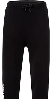 KARL LAGERFELD Black Logo Print Knit Track Pants 705037521900990 Lookbook KARL LAGERFELD Black Logo Print Knit Track Pants 705037521900990