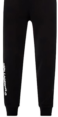 KARL LAGERFELD Black Logo Print Knit Track Pants 705037521900990 Purchase KARL LAGERFELD Black Logo Print Knit Track Pants 705037521900990