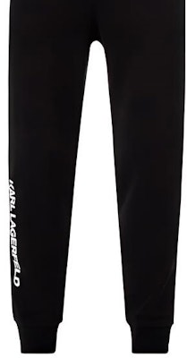 KARL LAGERFELD Black Logo Print Knit Track Pants 705037521900990 Details for KARL LAGERFELD Black Logo Print Knit Track Pants 705037521900990