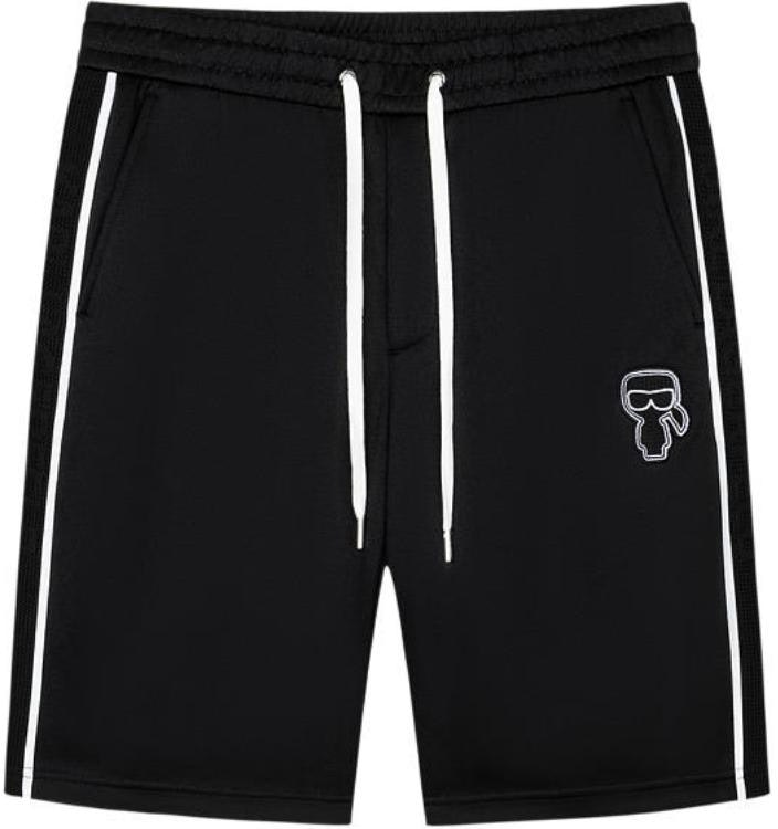 karl-lagerfeld-black-logo-striped-mid-rise-casual-shorts-241-n1025