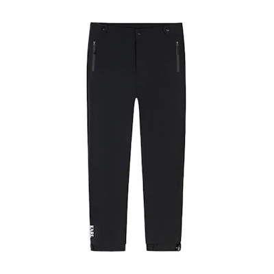 KARL LAGERFELD Black Slim Jogger Pants with Logo Print for Outdoors & Parties 241N1014