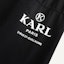 Details for KARL LAGERFELD Black Slim Jogger Pants with Logo Print for Outdoors & Parties 241N1014