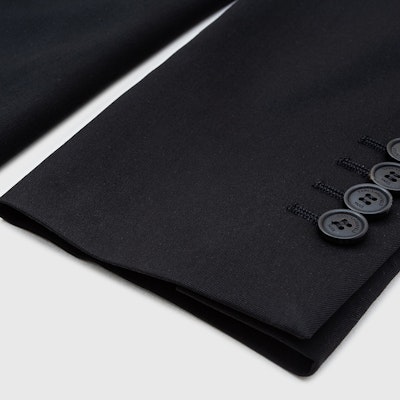 カール ラガーフェルド ブラック シングルブレストブレザー バックベント付き 1K1C10305165 Shop カール ラガーフェルド ブラック シングルブレストブレザー バックベント付き 1K1C10305165