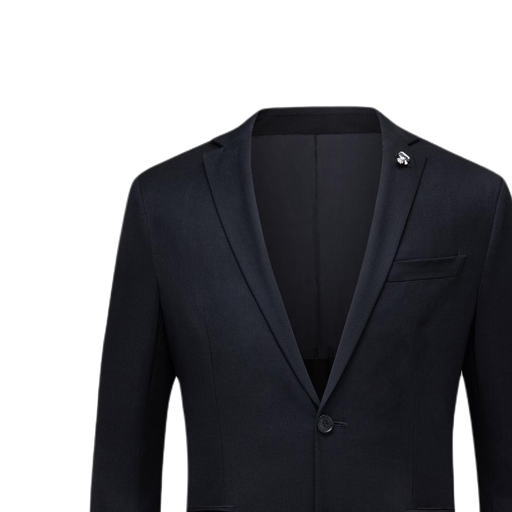 Sizing カール ラガーフェルド ブラック シングルブレストブレザー バックベント付き 1K1C10305165