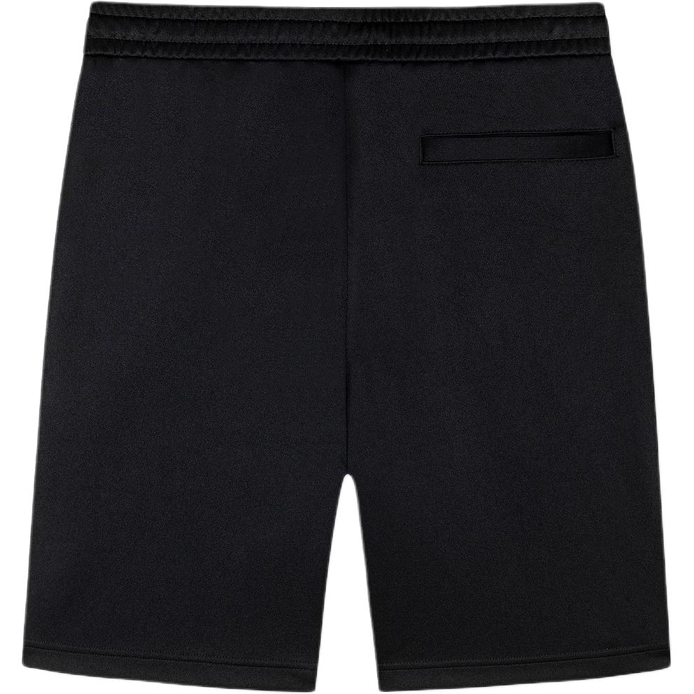 Lookbook KARL LAGERFELD  Black Urban Social Straight-Leg Casual Shorts with Side Stripes 241N1026
