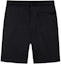 Lookbook KARL LAGERFELD Black Urban Social Straight-Leg Casual Shorts with Side Stripes 241N1026