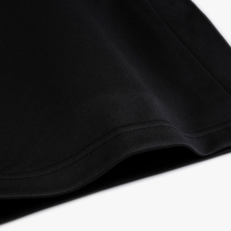 Details for KARL LAGERFELD  Black Urban Social Straight-Leg Casual Shorts with Side Stripes 241N1026