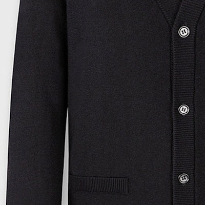 KARL LAGERFELD Black V-Neck Casual Knit Cardigan Long Sleeve Sweater E37M2003 Sizing KARL LAGERFELD Black V-Neck Casual Knit Cardigan Long Sleeve Sweater E37M2003