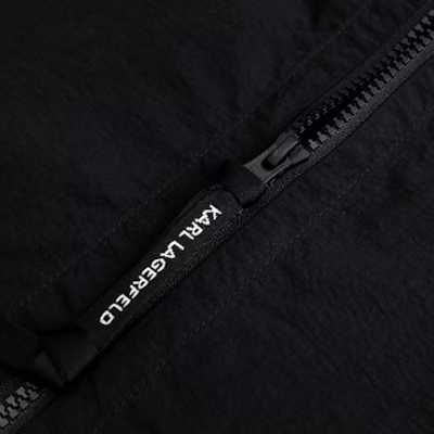 KARL LAGERFELD Black Zip-Up Long Sleeve Jacket for Street & Travel Wear 1K1D10101043 Details for KARL LAGERFELD Black Zip-Up Long Sleeve Jacket for Street & Travel Wear 1K1D10101043