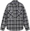 Order KARL LAGERFELD Grey Check Print Long Sleeve Loose Fit Jacket Coat 1K1D50101826