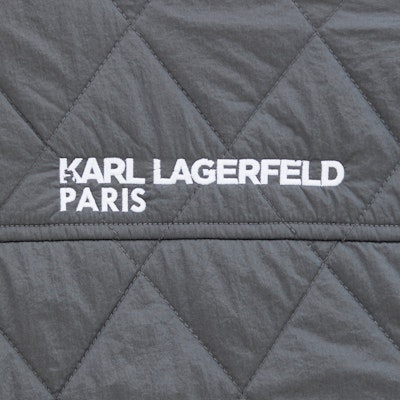 KARL LAGERFELD Grey Check Print Long Sleeve Loose Fit Jacket Coat 1K1D50101826 Purchase KARL LAGERFELD Grey Check Print Long Sleeve Loose Fit Jacket Coat 1K1D50101826