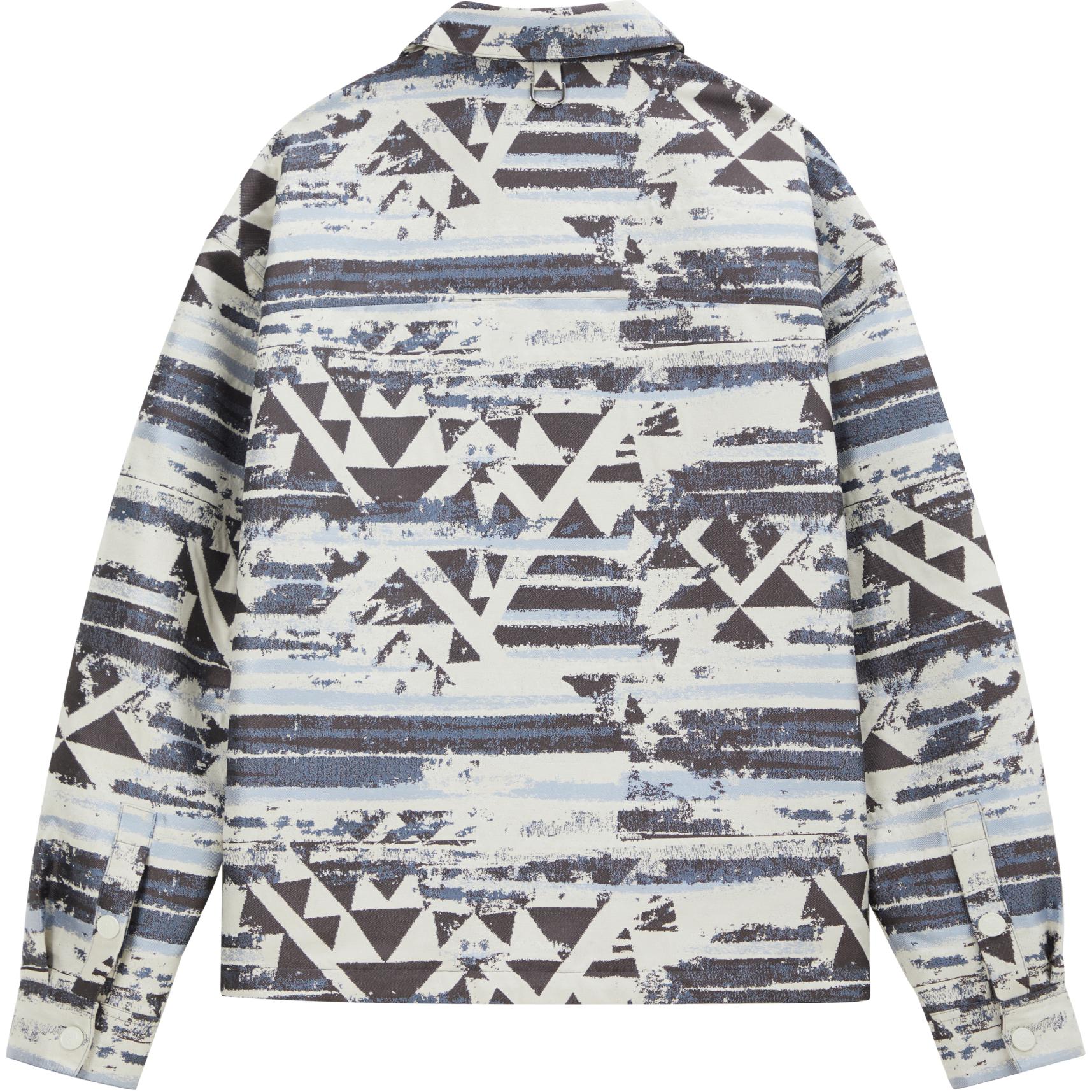 Lookbook KARL LAGERFELD  Light Blue Outdoor Printed Button-Up Jacket. 1K1D50101812