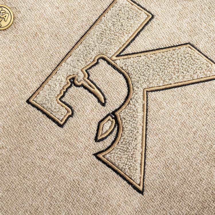 Purchase KARL LAGERFELD  Light Brown Logo Patch Single-Breasted Casual Blazer. 236M1473