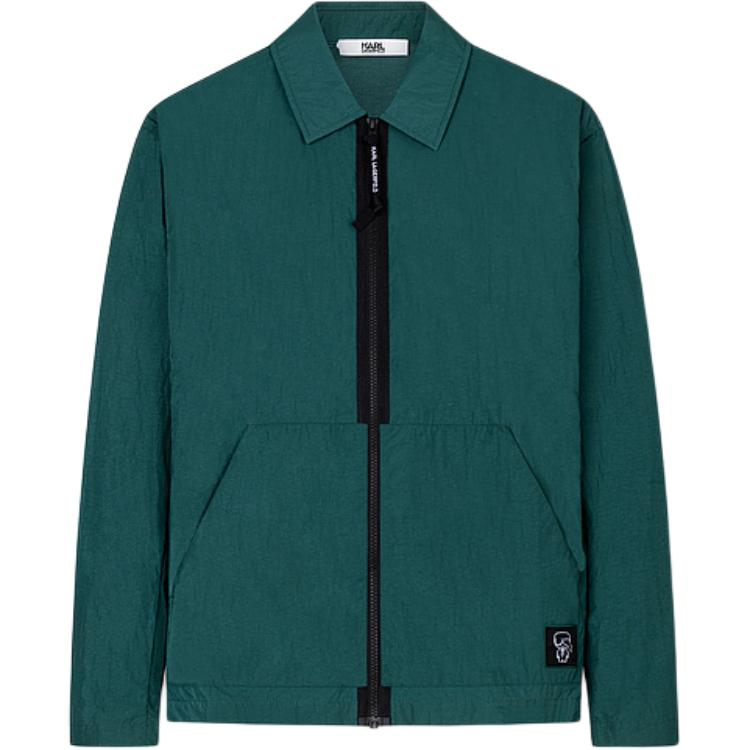 Order KARL LAGERFELD  Light Green Zip-Up Long Sleeve Jacket Casual Travel Style 1K1D10101044